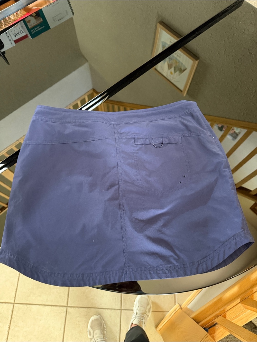 Title Nine Navy Active Skort with Zipper Pockets - Picture 4 of 6